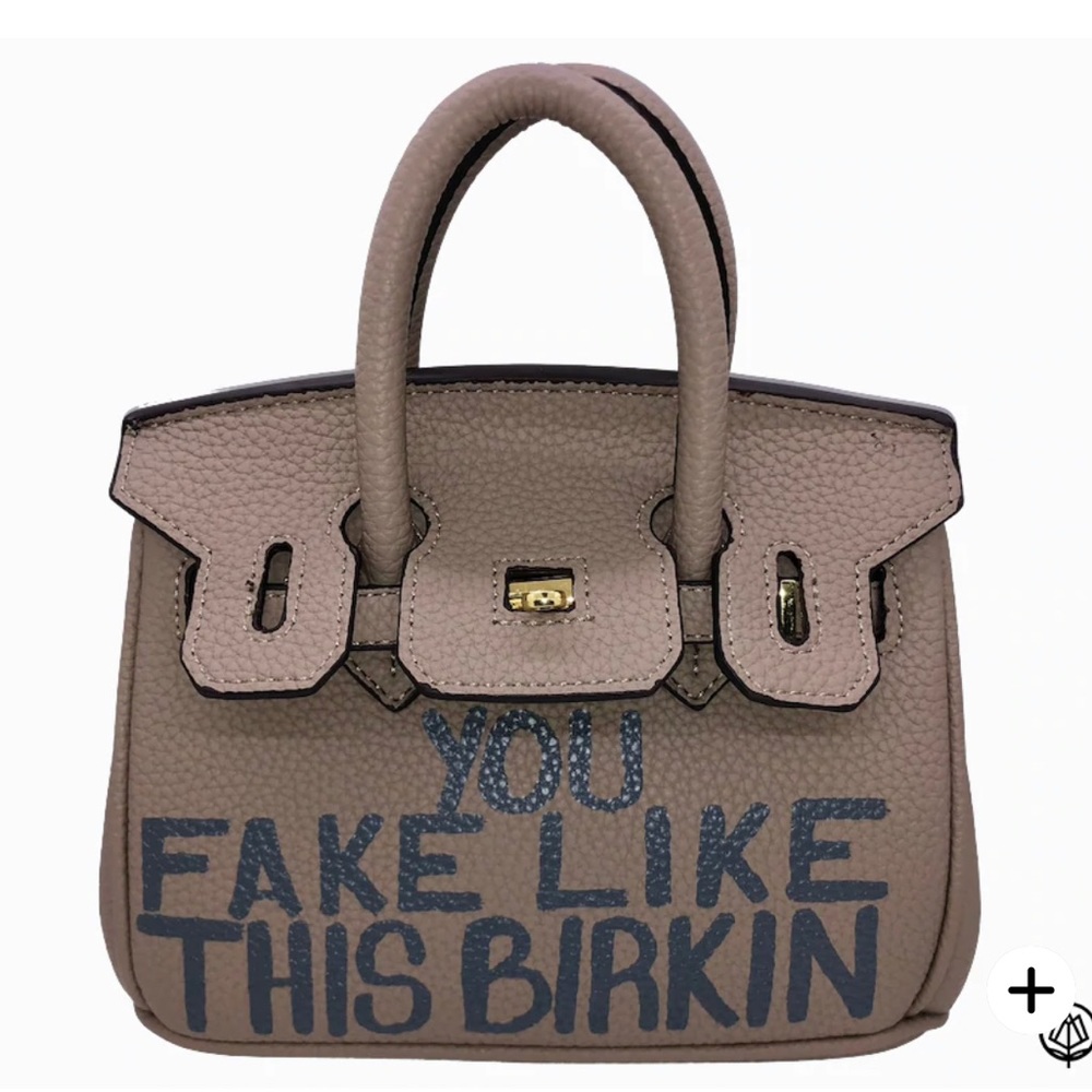25 CM | TAUPE | YOU FAKE LIKE THIS BIRKIN | MINI | SONIQUE SATURDAY